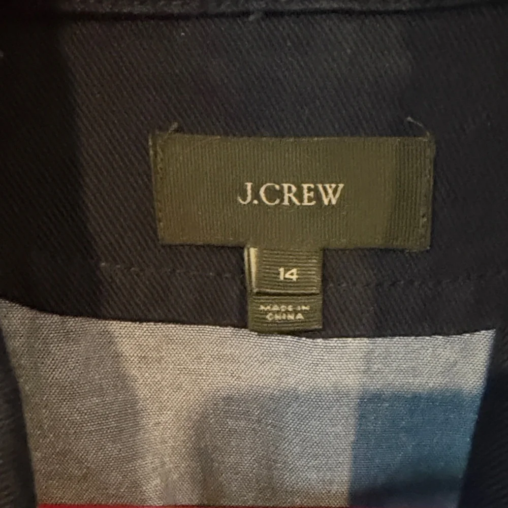 J. Crew Navy Double-Breasted Peacoat with White Buttons - Picture 2 of 2